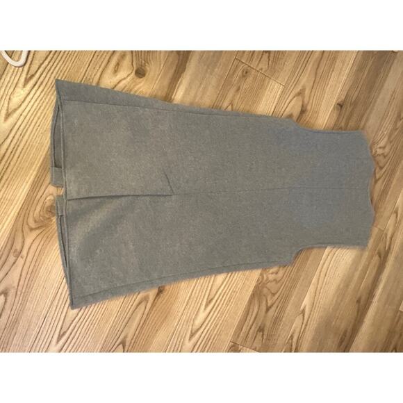 Halogen long Open Front Vest Gray One Size Womens great layering piece - Picture 4 of 4